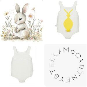 Stella McCartney Bunny Knit Romper Size 12 months  /74 cm